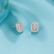 Lorine Diamond Earring 18K White Gold