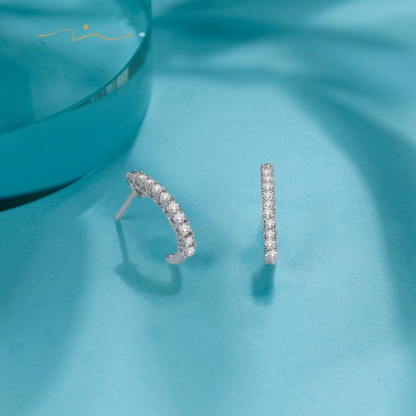 Bliu'eu Diamond Earring 18K White Gold