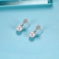 Warinel Pearl Diamond Earring 18K White Gold