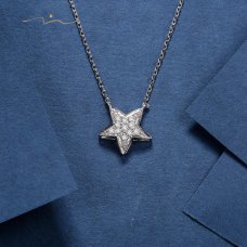 étoile Diamond Necklace 18K White Gold