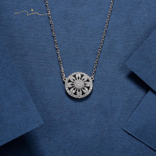 Frenado Diamond Necklace 18K White Gold