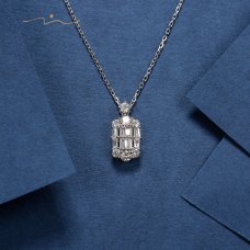 Reibou Diamond Necklace 18K White Gold