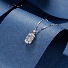 Reibou Diamond Necklace 18K White Gold