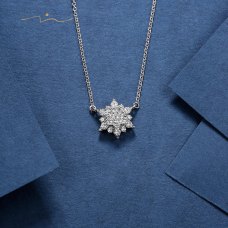 Borel Diamond Necklace 18K White Gold