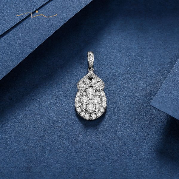 Intrine Diamond Pendant 18K White Gold
