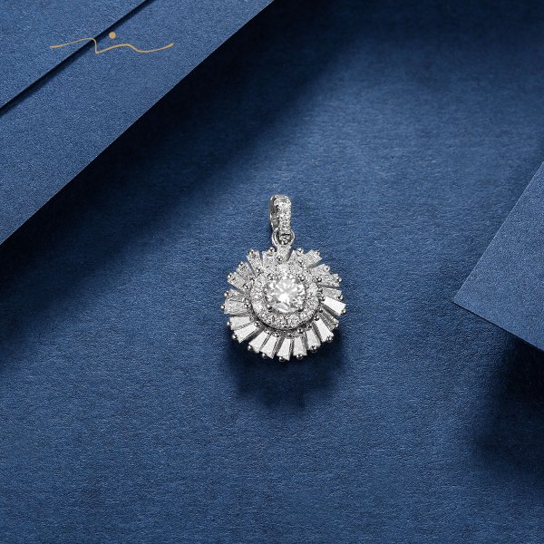 Filise Diamond Pendant 18K White Gold