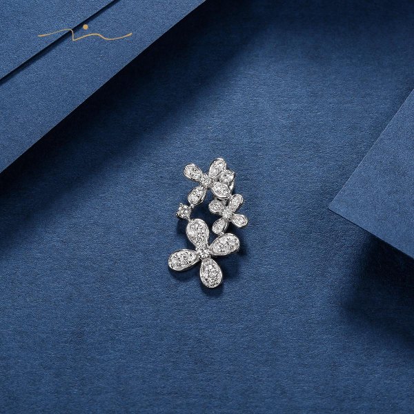 Mercus Diamond Pendant 18K White Gold