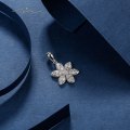 Asiel Diamond Pendant 18K White Gold