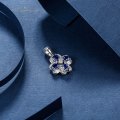 Ponise Kyanite Diamond Pendant 18K White Gold