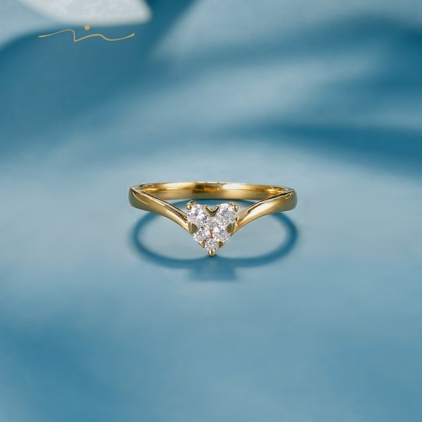 Meyal Diamond Ring 18K Yellow Gold