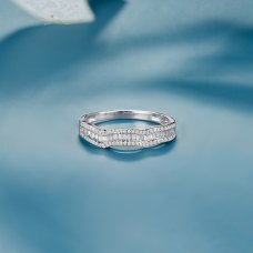 Cliven Diamond Ring 18K White Gold