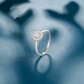 Twen Diamond Ring 18K White Gold