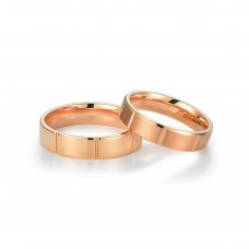 Lynne Wedding Ring 18K Rose Gold (Pair)