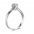 Tintref Solitaire White Gold Diamond Engagement Ring Casing
