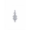 Glamorous Diamond Earring 18K White Gold 