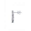 Glamorous Diamond Earring 18K White Gold 