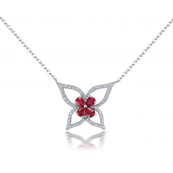 Bagrot Prong Diamond Necklace