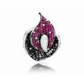 Anubis Pave Ruby Diamond Ring