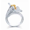 Montu Pave Round Diamond Ring