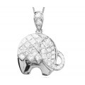 Fantasia Diamond Pendant 18K White Gold