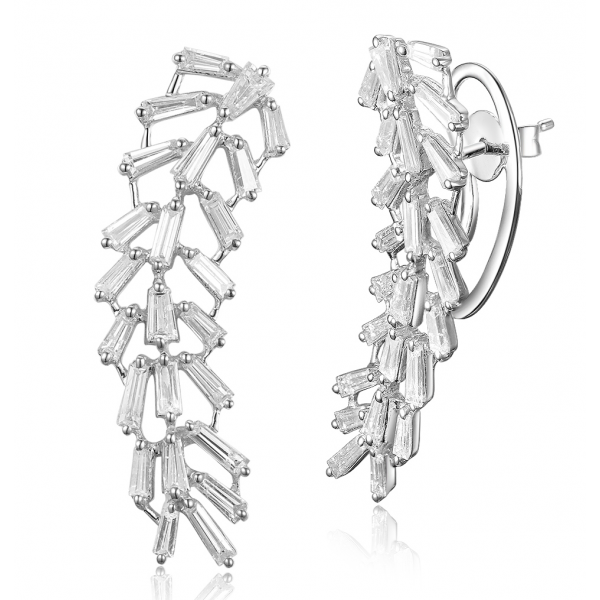 Flugeldar Diamond Earring 18k White Gold