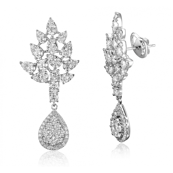 Acersecomes Diamond Earring 18k White Gold
