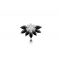 Orchis Spinel Diamond Earring 18K White Gold