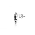 Orchis Spinel Diamond Earring 18K White Gold