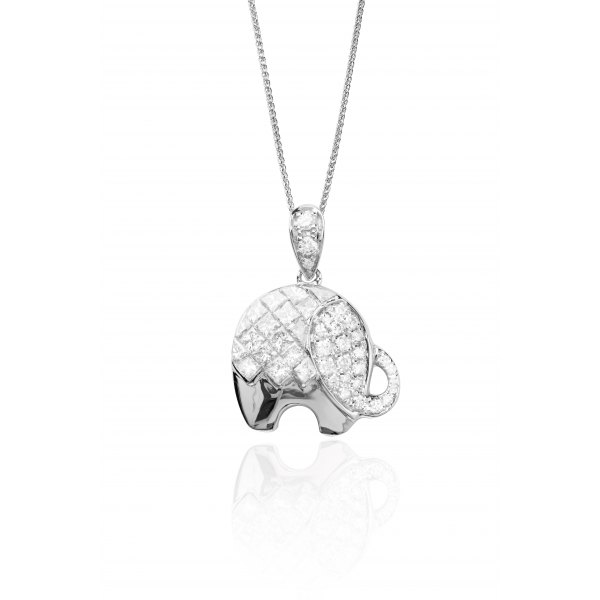 Fantasia Diamond Pendant 18K White Gold