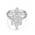 Admirable Garden Diamond Ring 18K White Gold