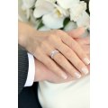 Plasma Illusion Diamond Ring 18K White Gold
