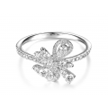 Blomst Channel Diamond Ring 18k White Gold
