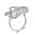 Dulat Channel Diamond Ring 18k White Gold