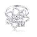 Velvet Channel Diamond Ring 18K White Gold
