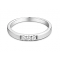 Classic channel diamond Ring 18k White Gold