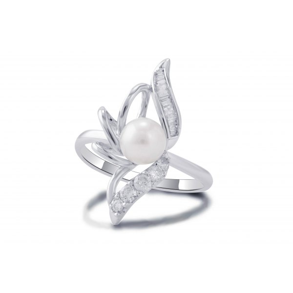 Azolla Channel Diamond Ring