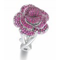 Wli Pink Sapphire Ruby Diamond Ring