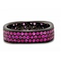 Boti Pave Ruby Black Gold RIng