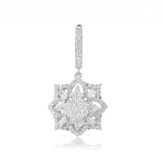 Almirez Prong Diamond Earring 18K White Gold