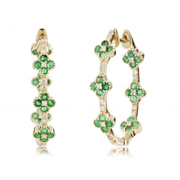 Ballow Prong Diamond Earring