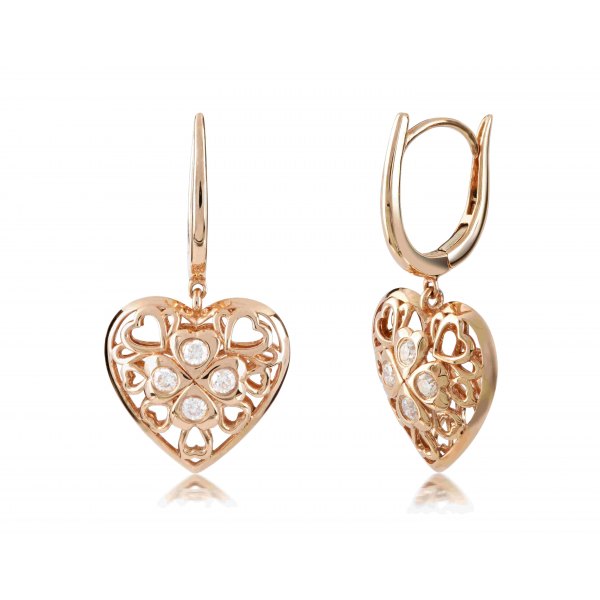 Acotango Bezel Diamond Earring 18K Rose Gold