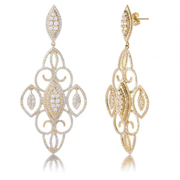 Acho Prong Diamond Earring 