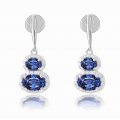 Owens Kyanite Diamond Earring 18K White Gold 