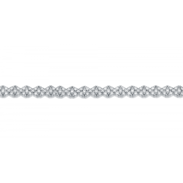 Stately Diamond Bracelet 18K White Gold