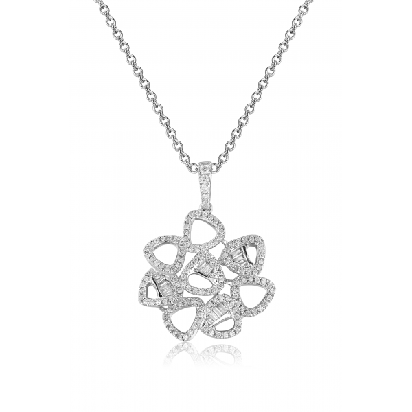 Pendere Diamond Pendant 18K White Gold 